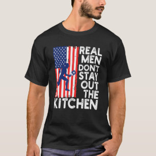 Real Men Stay Out Of The Kitchen Pickleball Player T-Shirt