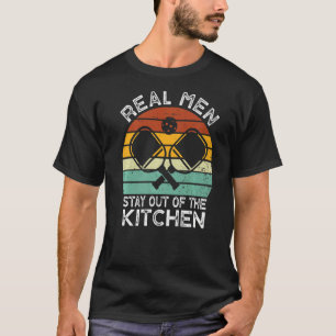 Real Men Stay Out of the Kitchen Pickleball Vintag T-Shirt