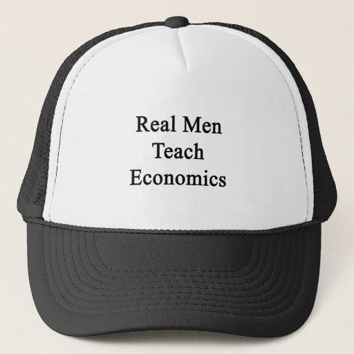 Image of Real Men Teach Economics Trucker Hat