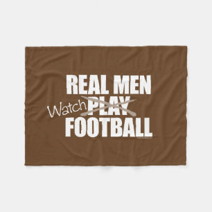 Real Men Watch Fleece Blanket