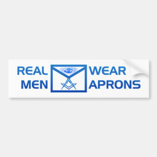 Real Men Wear Aprons Bumper Sticker