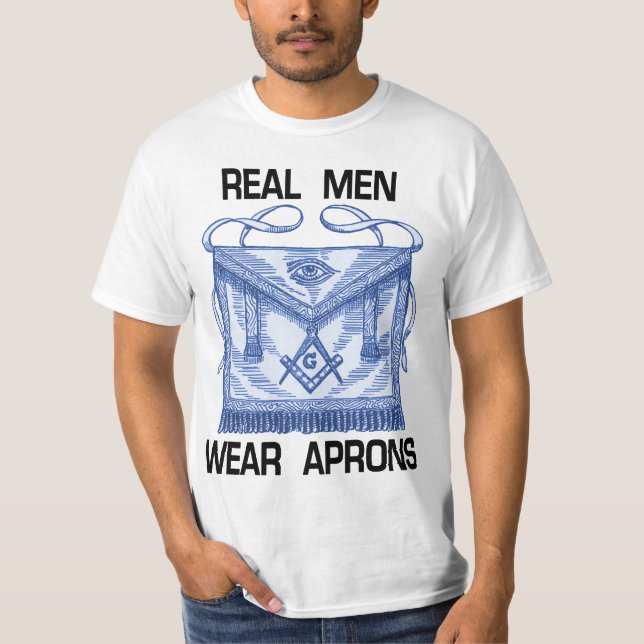 Real Men Wear Aprons! T-Shirt (Front)
