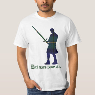 Real Men Wear Kilts Gordon Scottish Tartan T-Shirt