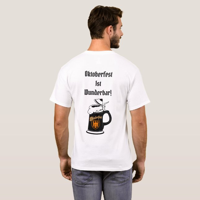 Real Men Wear Lederhosen T-Shirt (Back Full)