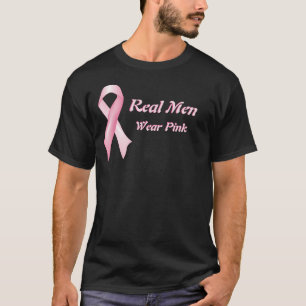 Real Men Wear Pink Breast Cancer Ribbon T-Shirt