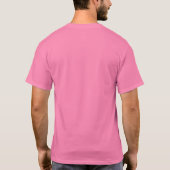 REAL Men Wear Pink For The Cure Breast Cancer T-Shirt (Back)