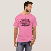 REAL Men Wear Pink For The Cure Breast Cancer T-Shirt (Front Full)