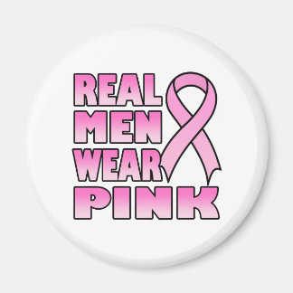 real men wear pink Magnet
