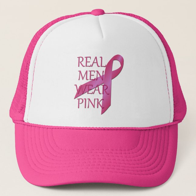 Real Men Wear Pink Mesh Hat (Front)