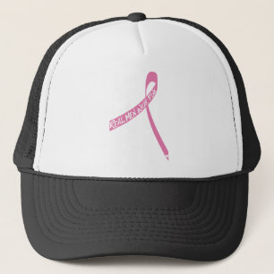 real men wear pink ribbon trucker hat