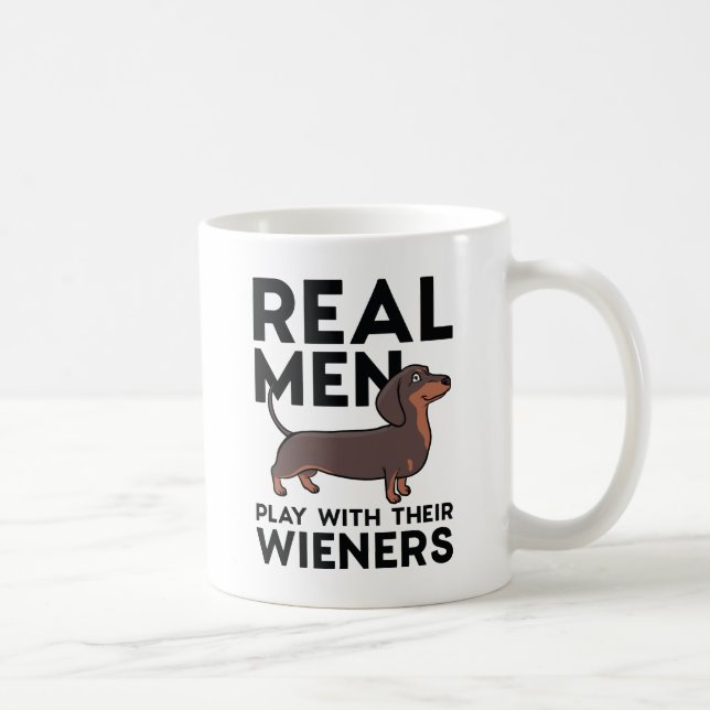 Real Men Wieners Coffee Mug (Right)