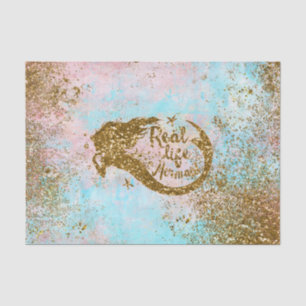Real Mermaid Life- Glitter Gold Mermaid Tissue Paper