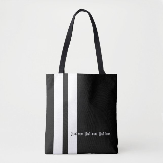 Real Motherhood Real Love Minimalist Art Tote Bag (Front)