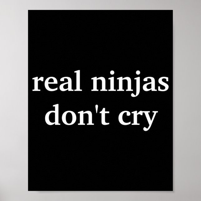 Real Ninjas Dont Cry  Poster (Front)
