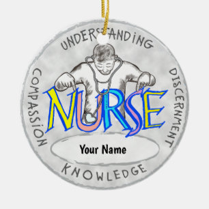 Real Nurse Ceramic Tree Decoration