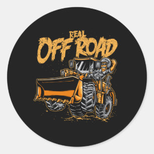 Real Off Road Truck Classic Round Sticker