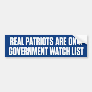 Real Patriots Bumper Sticker