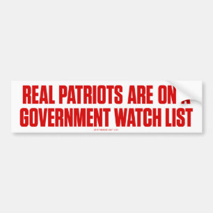 Real Patriots Bumper Sticker