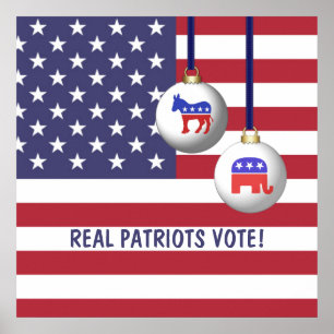 Real Patriots Vote Poster