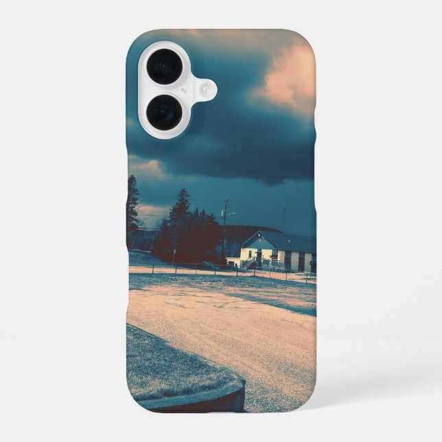 real photo, real village iPhone 16 case (Back)