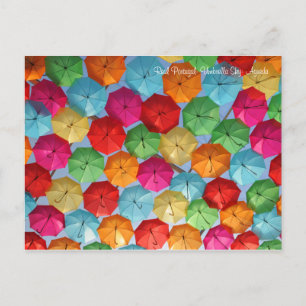 Real Portugal- Umbrella Sky- Agueda Postcard
