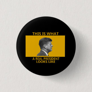 Real President 3 Cm Round Badge
