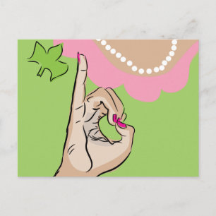 Real Pretty Girls Fine Art Postcard