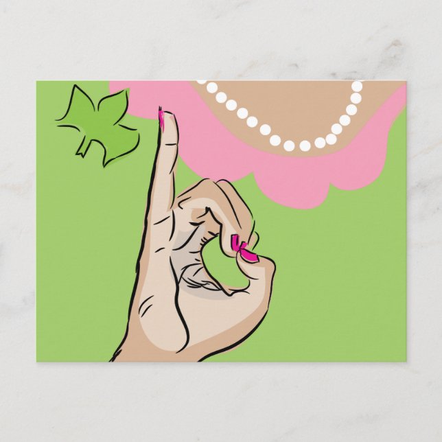 Real Pretty Girls Fine Art Postcard (Front)