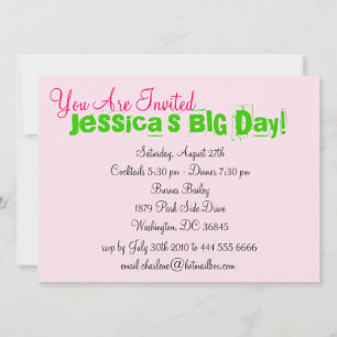 Real Pretty Girls Life Invitation