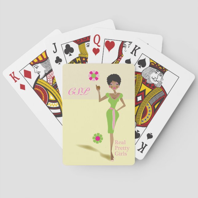 Real Pretty Girls playing card (Back)