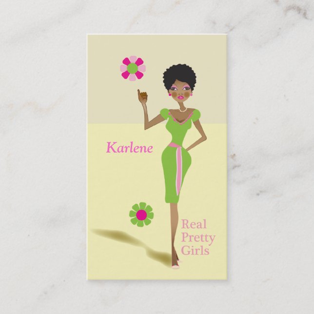 Real Pretty Girls Sorority Girls Business Card (Front)