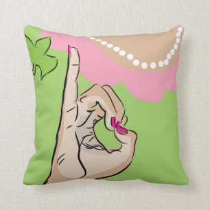Real Pretty Girls Throw Pillow