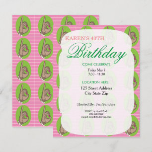 Real pretty Pink Birthday Party Invitations