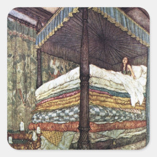 Real Princess by Edmund Dulac Square Sticker