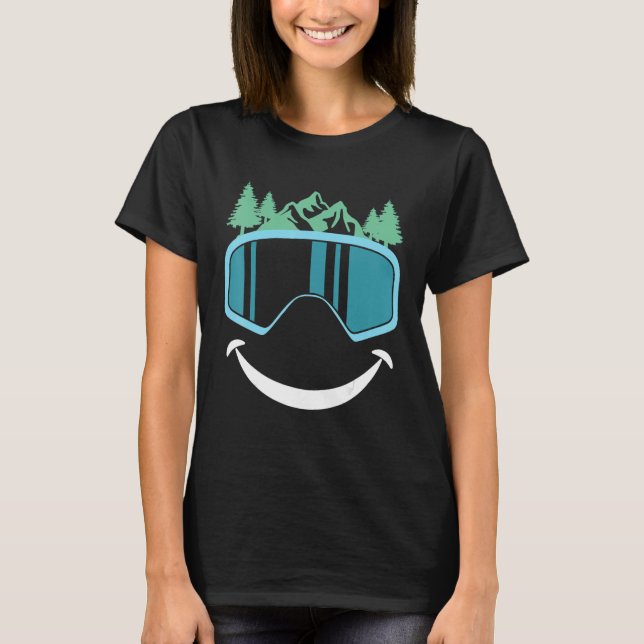 Real Princess Wears Ski Boots  Skiing  Female Skie T-Shirt (Front)