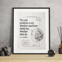 Real Problem Machines Men Think Technology Quote