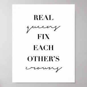 Real Queens Fix Each Other's Crowns Poster