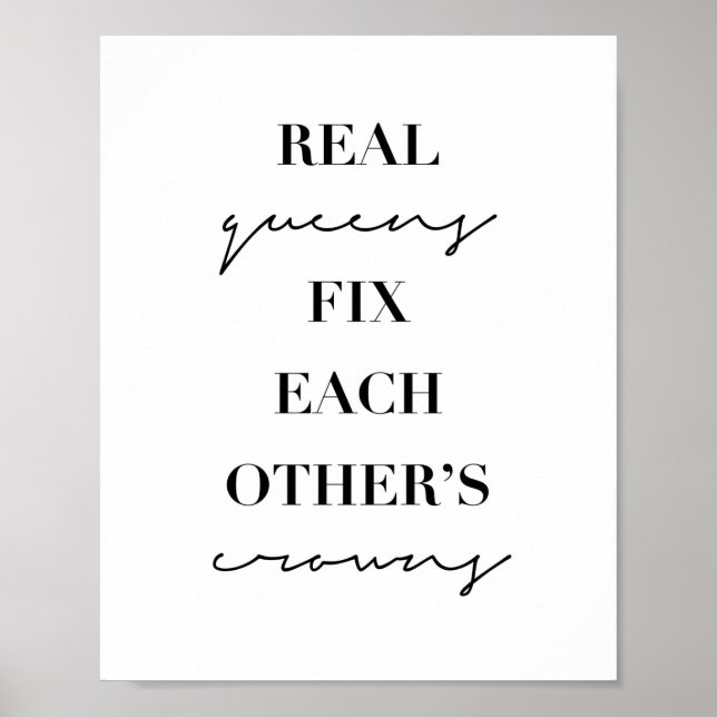 Real Queens Fix Each Other's Crowns Poster (Front)