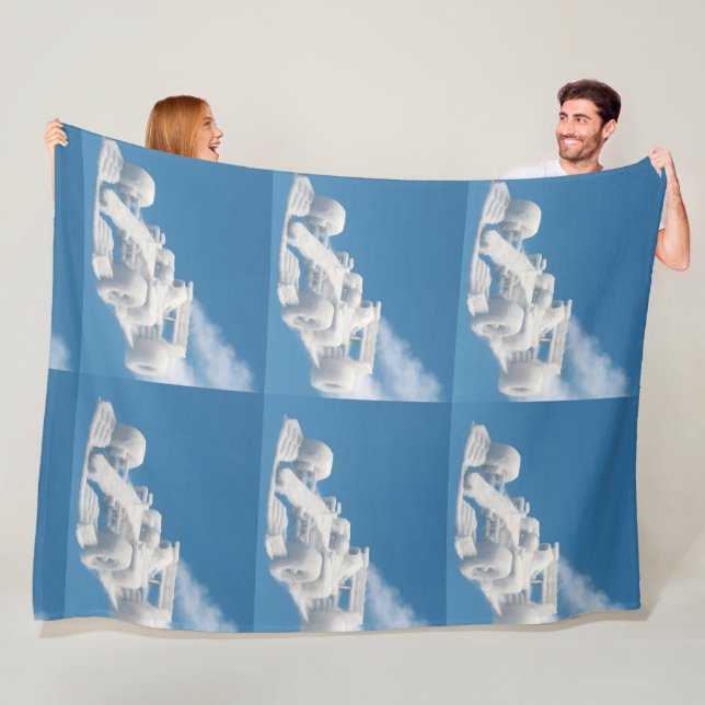 Real racer F1 pattern large luxury fleece Blanket (In Situ)