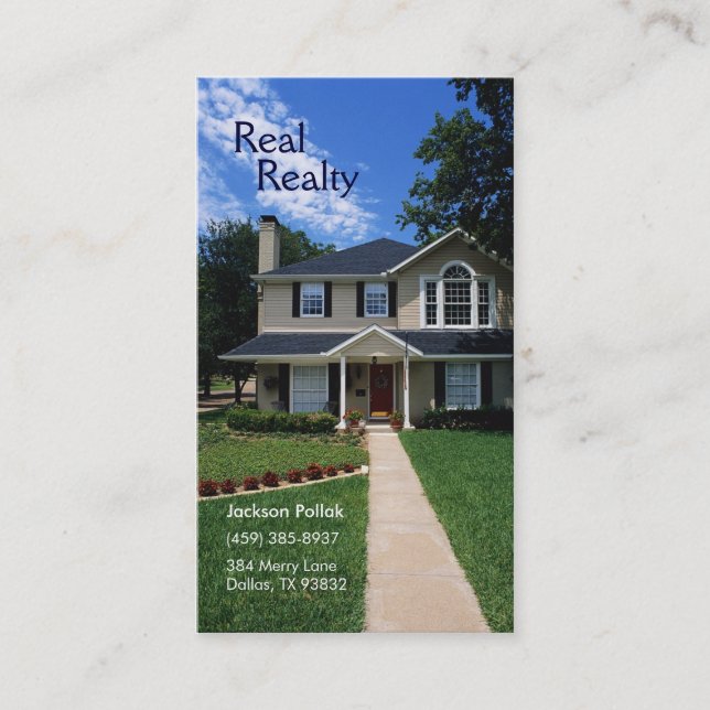 Real Realty Business Cards (Front)