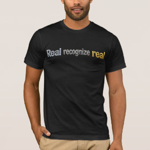 "Real Recognise Real" Diamond, Cracked Concrete T-Shirt