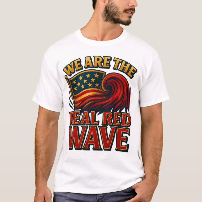 Real Red Wave™ Men’s Tee (Front)