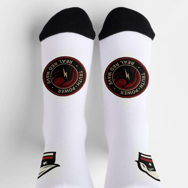 Real Red Wave™ Patriotic Crew Socks  (Top)