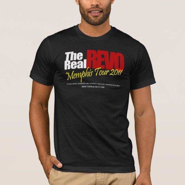 Real Revo Black T-Shirt (Front)