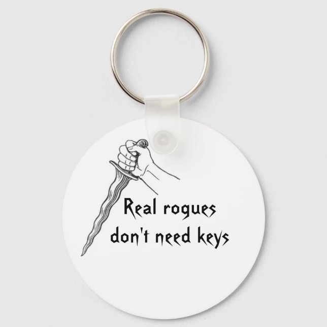 Real rogues don't need keys key ring (Front)