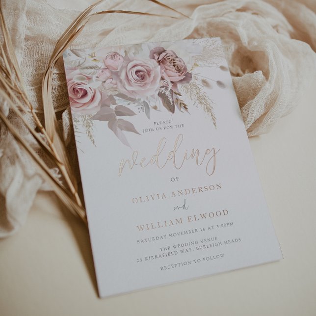 Real Rose Gold & Blush Roses Wedding (Creator Uploaded)
