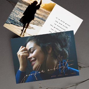  Real Rose Gold Editable Photo Template Graduation