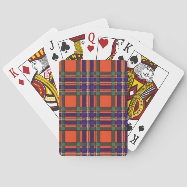 Real Scottish tartan - Macfarlane Playing Cards (Back)