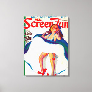 Real Screen Fun Magazine Cover Canvas Print