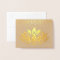 REAL silver foil lotus flower design